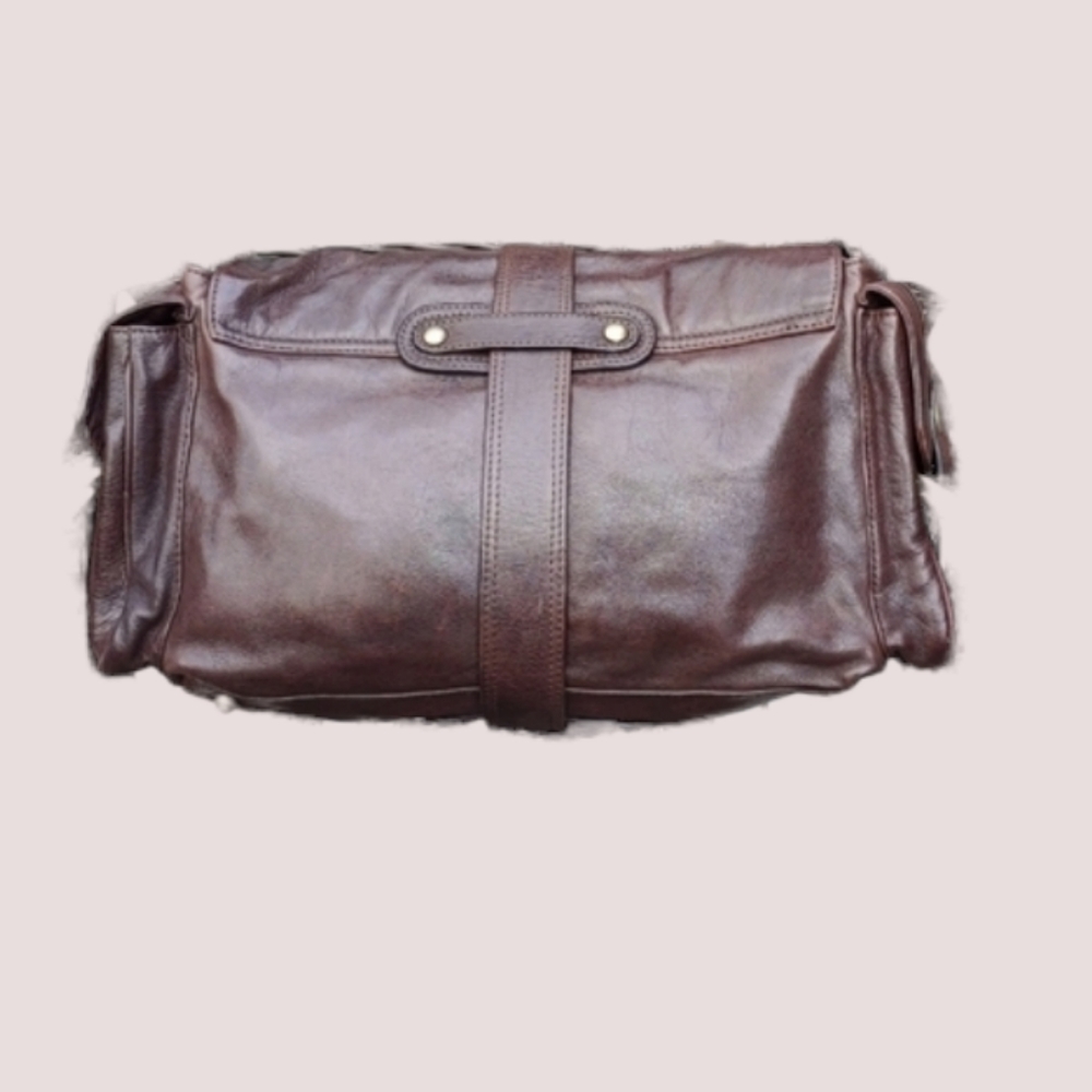 KOOBA Leather Shoulder Bag Supple Dark Brown Gorgeous - Picture 6 of 11